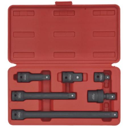 Sealey Impact Adaptor & Extension Bar Set 6pc 1/2"Sq Drive Model No-AK5514