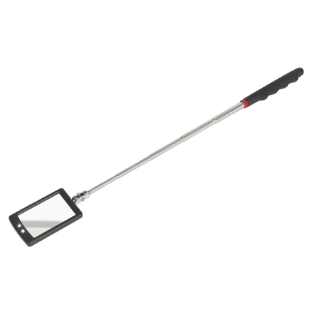 Sealey Telescopic Inspection Mirror 65 x 40mm with 2 LEDs Model No-S0948