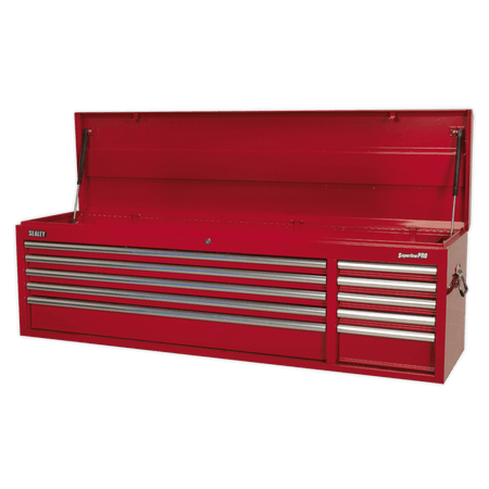 Sealey Topchest 10 Drawer with Ball Bearing Runners Heavy-Duty - Red Model No-AP6610