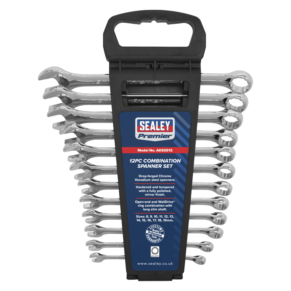 Sealey Combination Spanner Set 12pc Metric Model No-AK63012