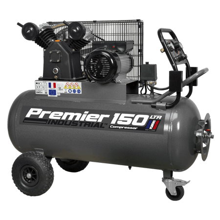 Sealey Compressor 150ltr Belt Drive 3hp with Front Control Panel Model No-SAC3153B