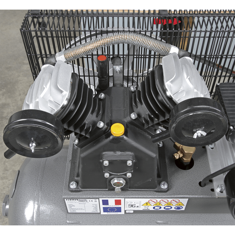 Sealey Compressor 150ltr Belt Drive 3hp with Front Control Panel Model No-SAC3153B