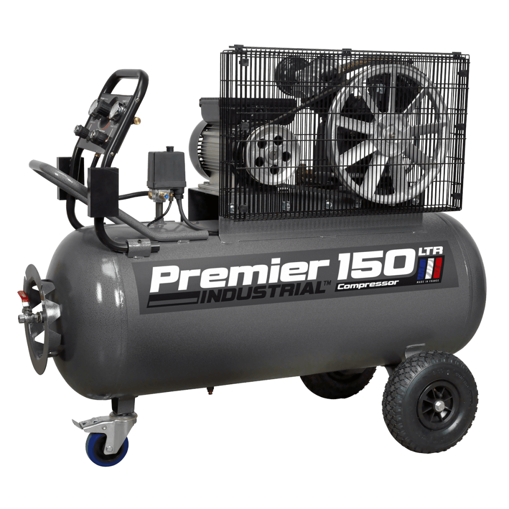 Sealey Compressor 150ltr Belt Drive 3hp with Front Control Panel Model No-SAC3153B