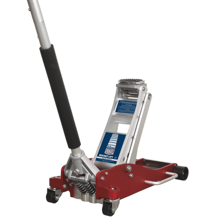Sealey Trolley Jack 2.5tonne Low Entry Aluminium Rocket Lift Model No-RJA2500
