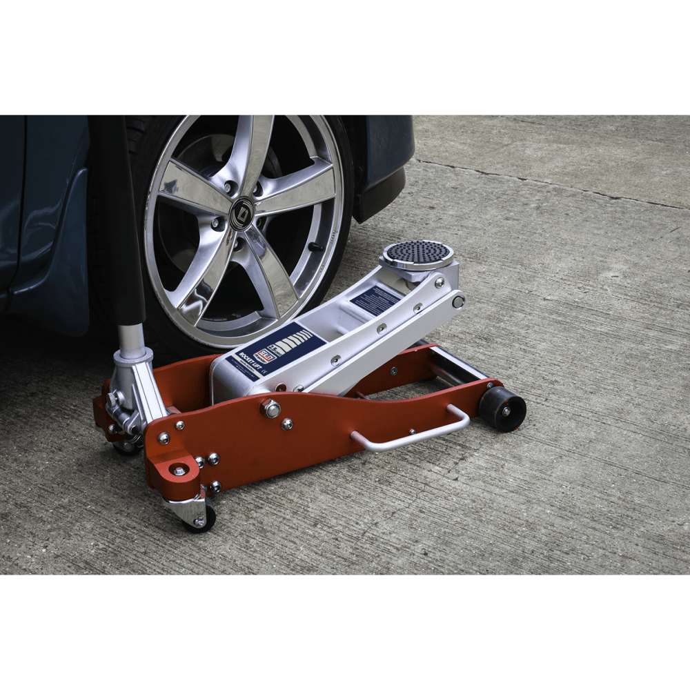 Sealey Trolley Jack 2.5tonne Low Entry Aluminium Rocket Lift Model No-RJA2500