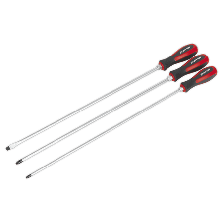 Sealey Screwdriver Set 3pc Hammer-Thru 450mm Model No-AK4935