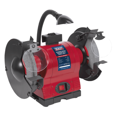 Sealey Bench Grinder 200mm with Work Light 550W/230V Model No-BG200WL