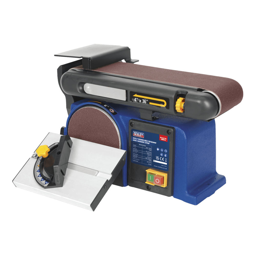 Sealey Belt/Disc Sander 100 x 915mm/ 150 370W/230V Model No-SM914