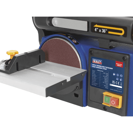 Sealey Belt/Disc Sander 100 x 915mm/ 150 370W/230V Model No-SM914