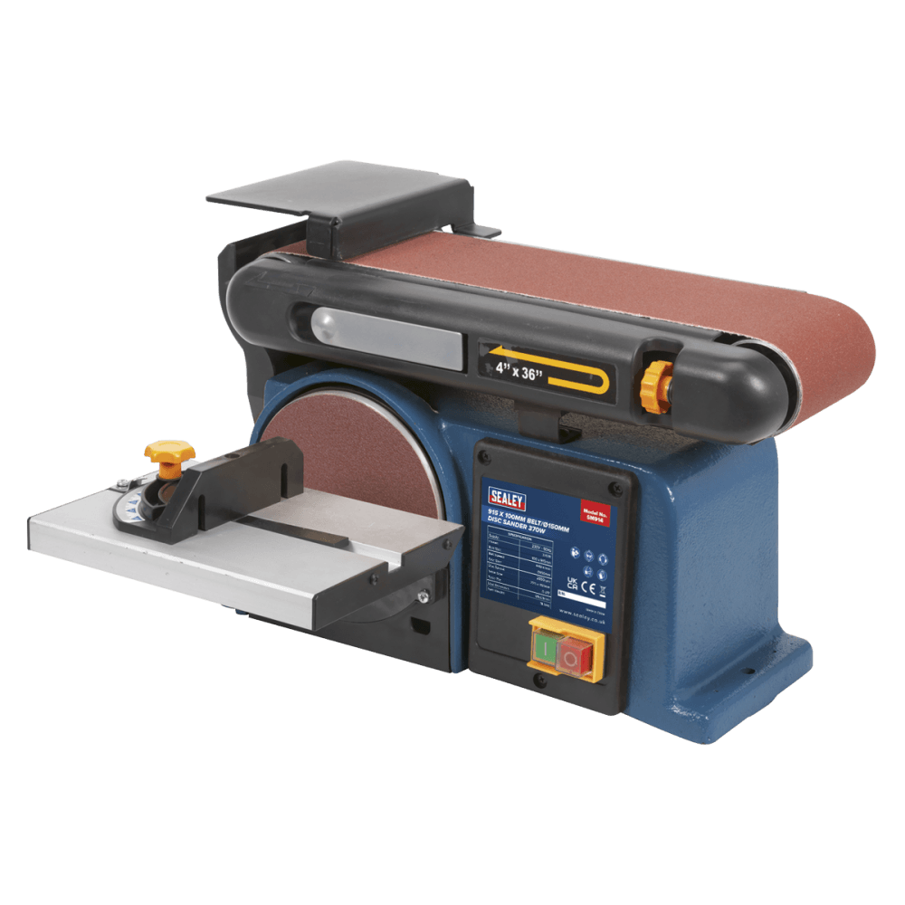 Sealey Belt/Disc Sander 100 x 915mm/ 150 370W/230V Model No-SM914