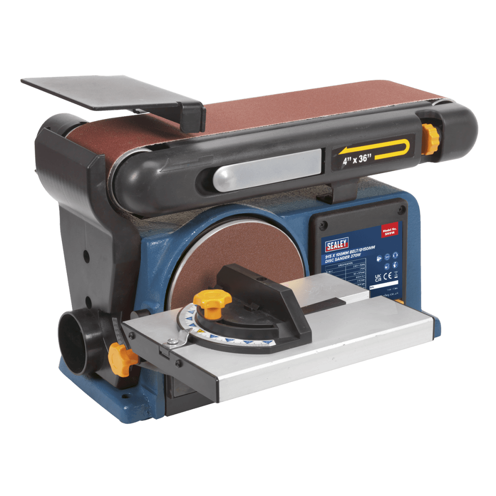 Sealey Belt/Disc Sander 100 x 915mm/ 150 370W/230V Model No-SM914