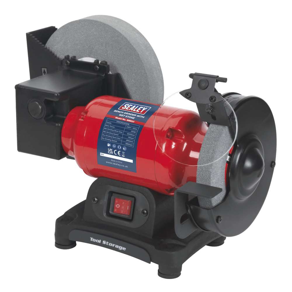 Sealey Bench Grinder Wet & Dry 200/150mm 250W/230V Model No-SM521