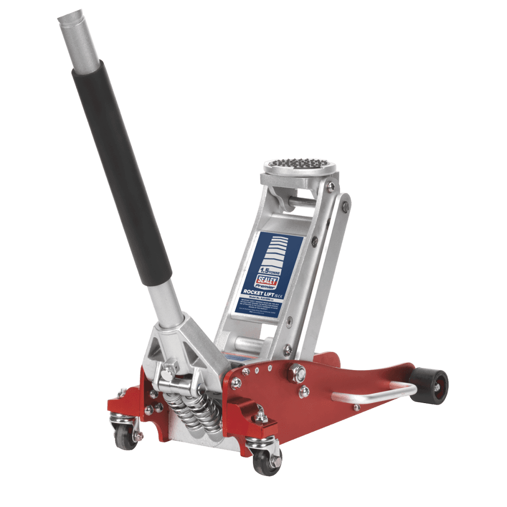 Sealey Trolley Jack 1.5tonne Low Entry Aluminium Rocket Lift Model No-RJA1550