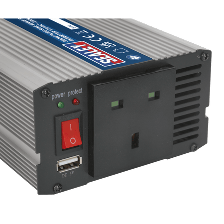 Sealey Power Inverter Pure Sine Wave 300W 12V DC - 230V 50Hz Model No-PSI300