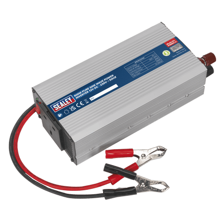 Sealey Power Inverter Pure Sine Wave 600W 12V DC - 230V 50Hz Model No-PSI600