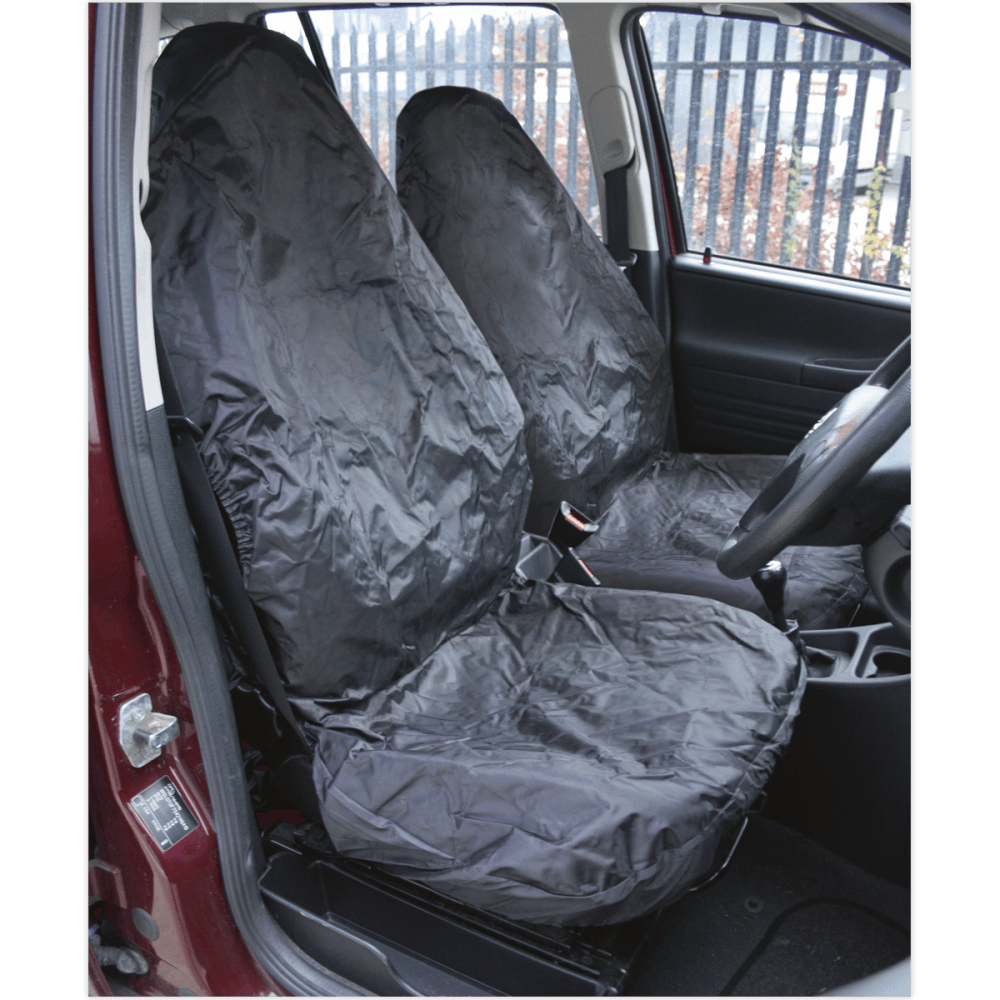 Sealey Front Seat Protector Set 2pc Heavy-Duty Model No-CSC6