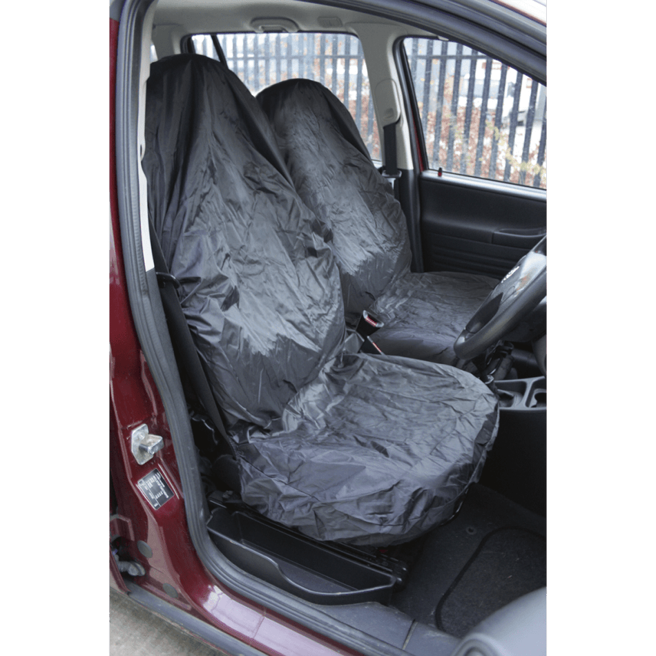 Sealey Front Seat Protector Set 2pc Heavy-Duty Model No-CSC6