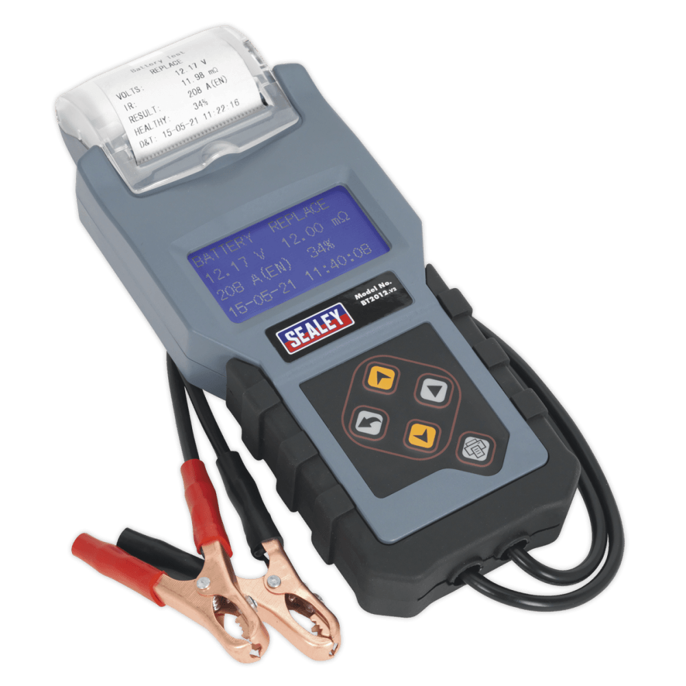 Sealey Digital Battery & Alternator Tester with Printer 12V Model No-BT2012