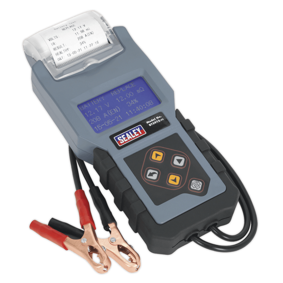 Sealey Digital Battery & Alternator Tester with Printer 12V Model No-BT2012