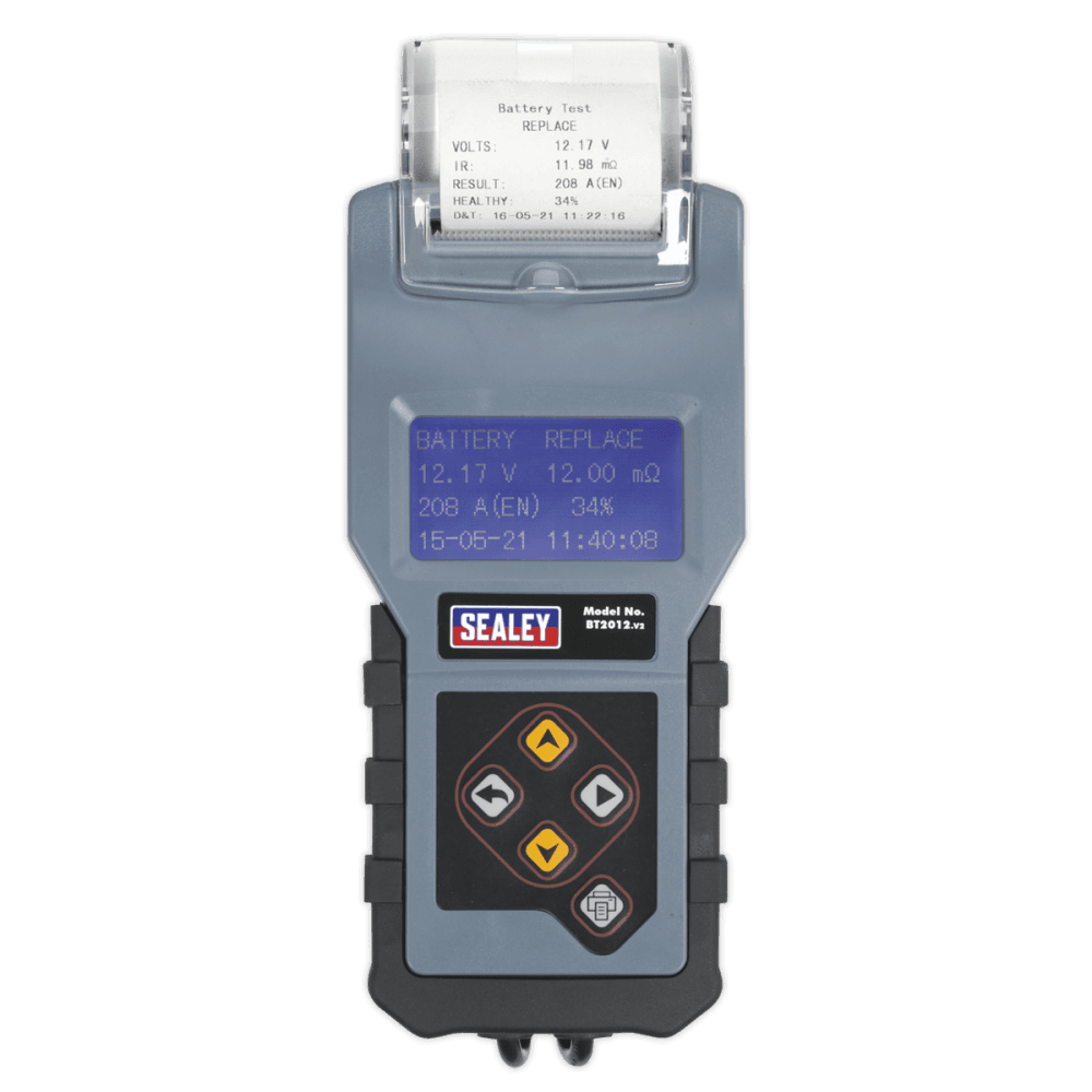 Sealey Digital Battery & Alternator Tester with Printer 12V Model No-BT2012