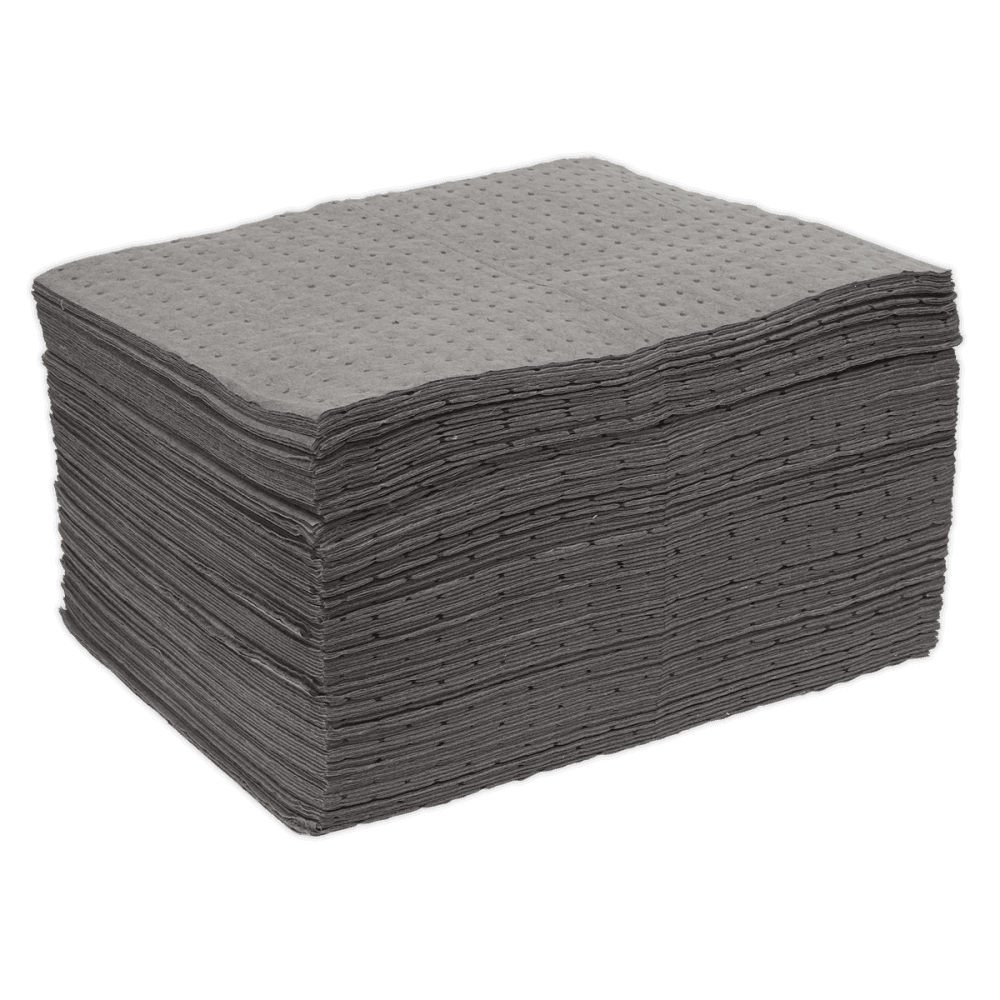 Sealey Spill Absorbent Pads Pack of 100 Model No-SAP01