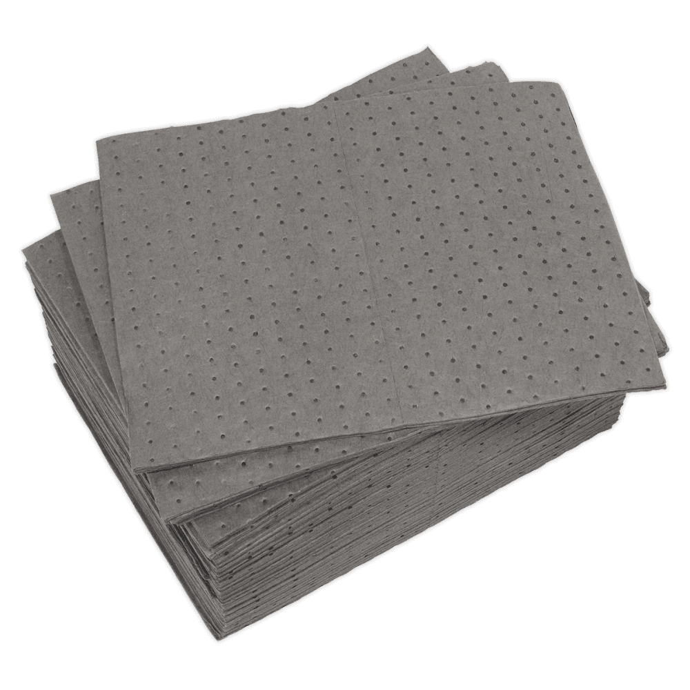 Sealey Spill Absorbent Pads Pack of 100 Model No-SAP01