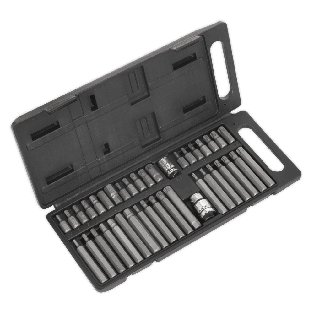 Sealey TRX-Star/Spline/Hex Bit Set 40pc 3/8" & 1/2"Sq Drive Model No-S0982
