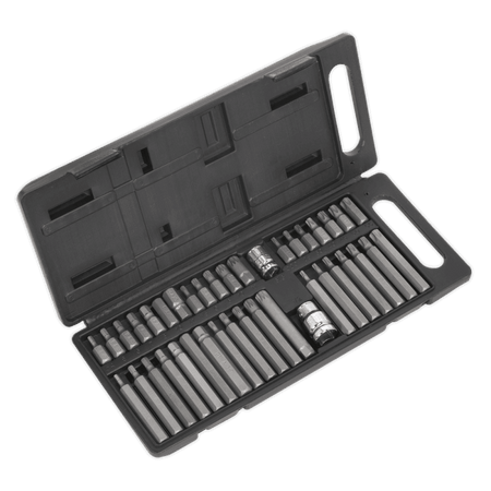 Sealey TRX-Star/Spline/Hex Bit Set 40pc 3/8" & 1/2"Sq Drive Model No-S0982