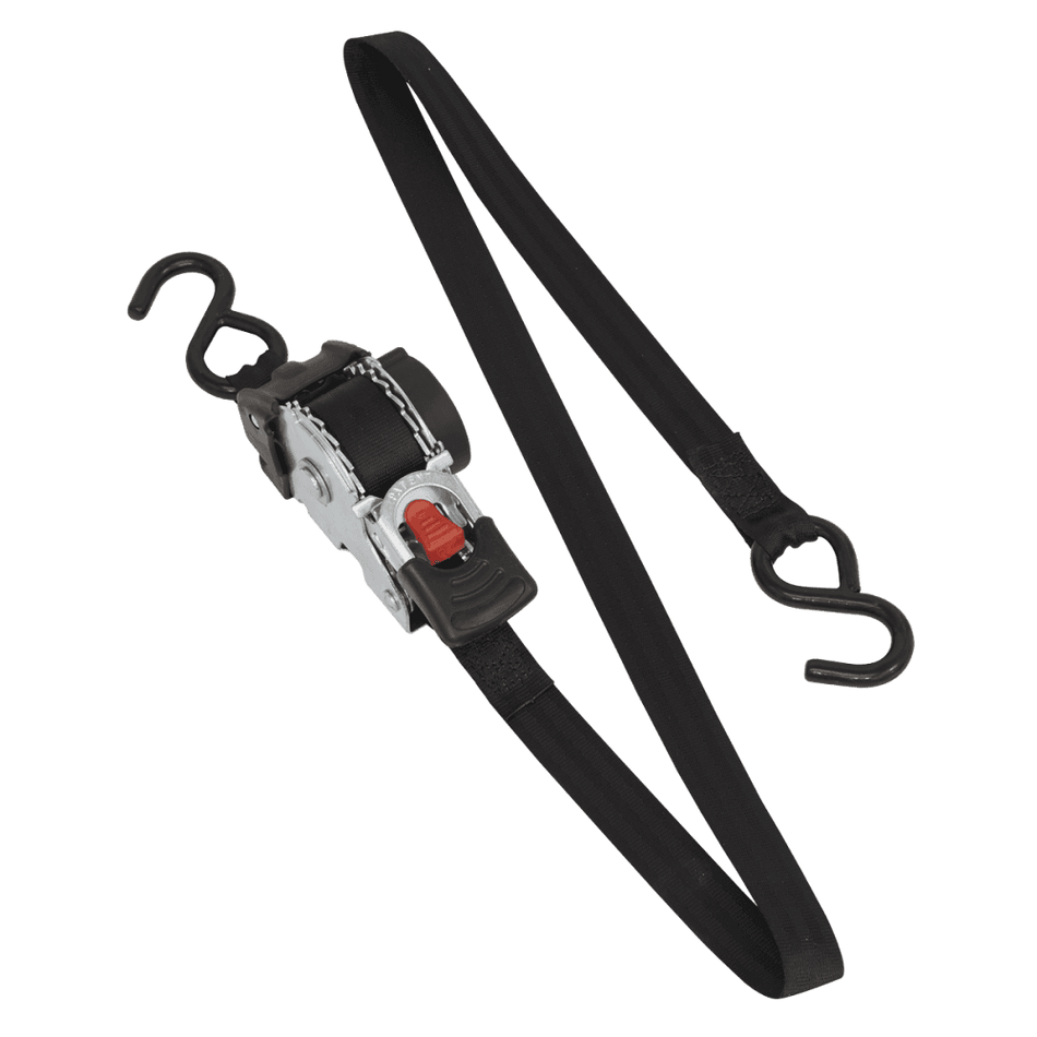 Sealey Auto Retractable Ratchet Tie Down 25mm x 3mtr Model No-ATD25301
