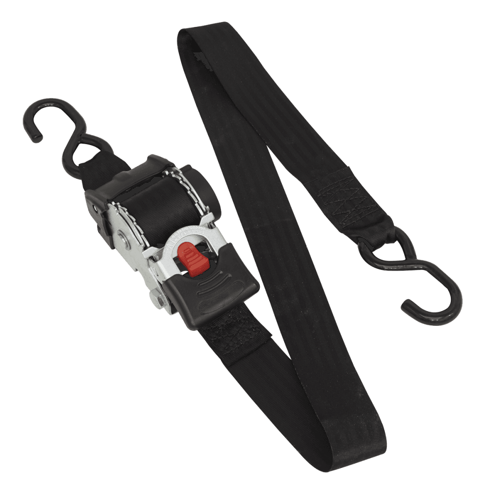 Sealey Auto Retractable Ratchet Tie Down 50mm x 3mtr Model No-ATD50301