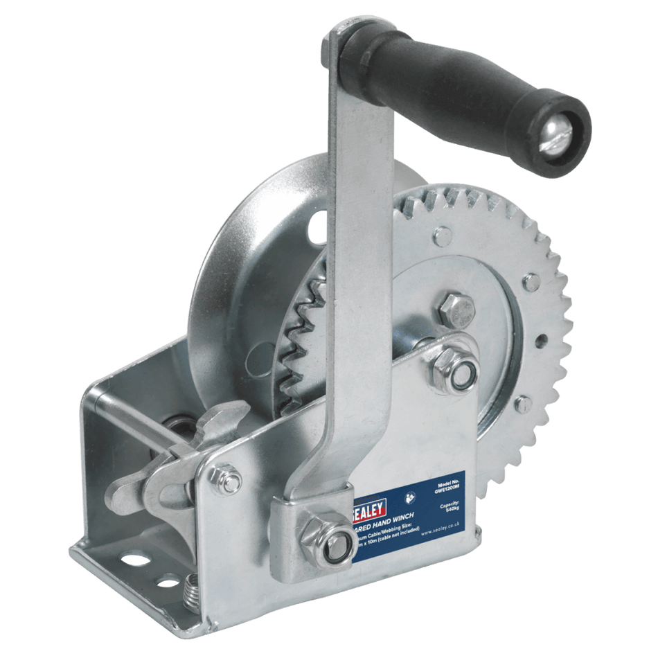 Sealey Geared Hand Winch 540kg Capacity Model No-GWE1200M