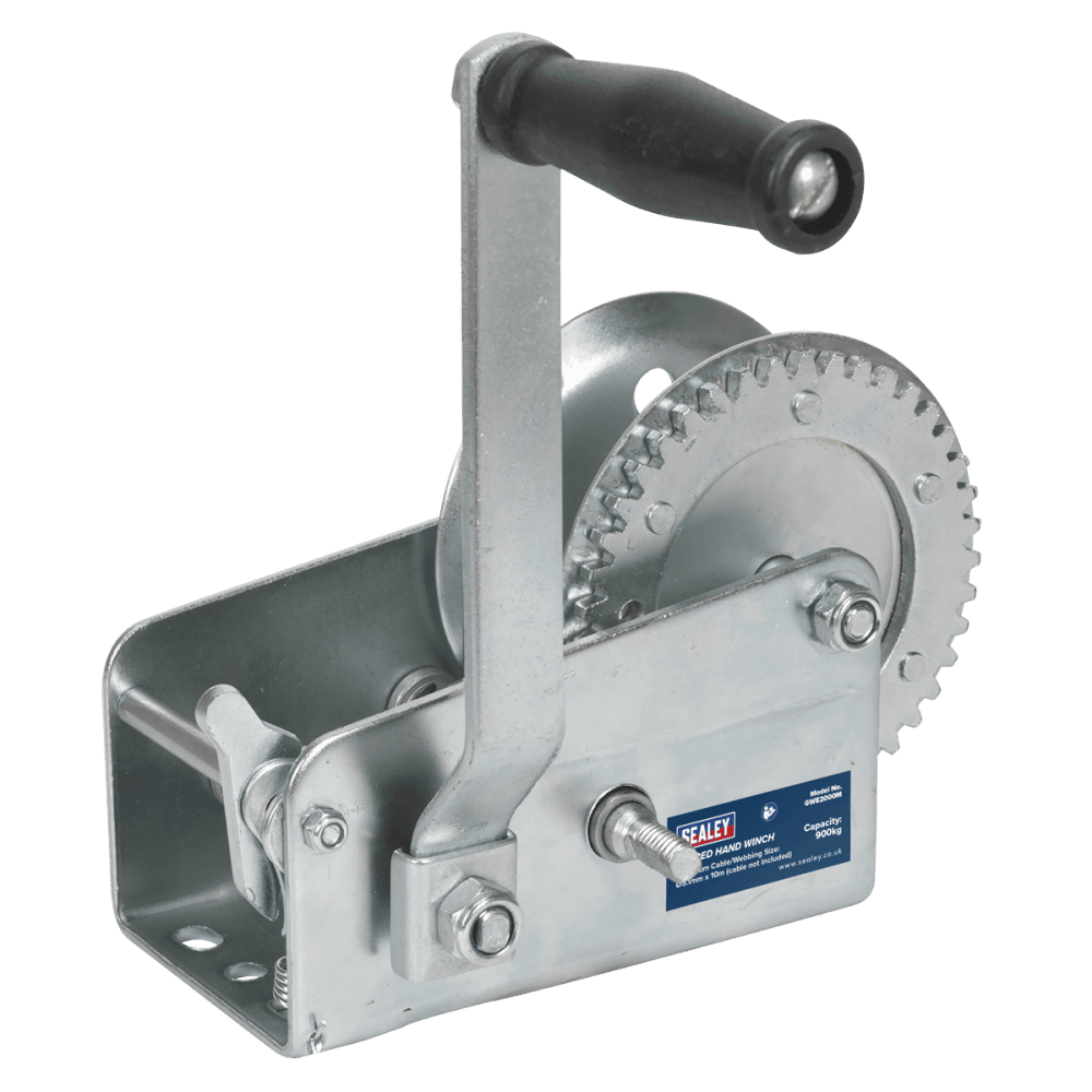 Sealey Geared Hand Winch 900kg Capacity Model No-GWE2000M