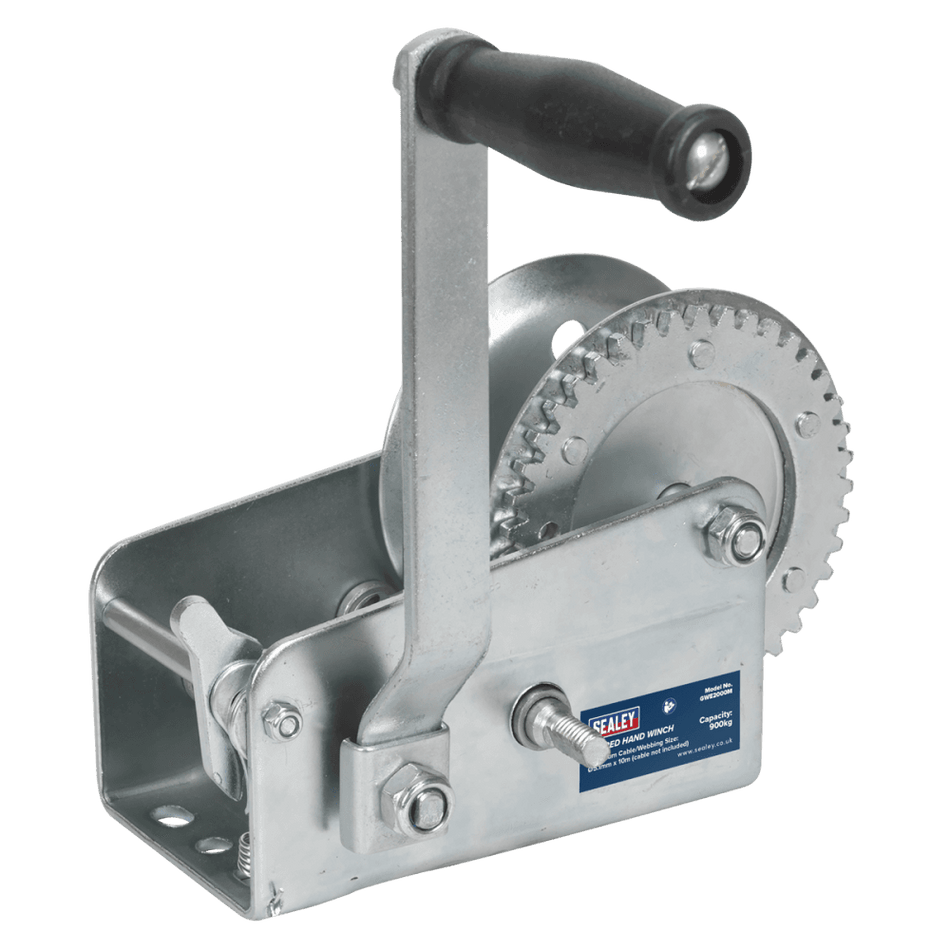 Sealey Geared Hand Winch 900kg Capacity Model No-GWE2000M