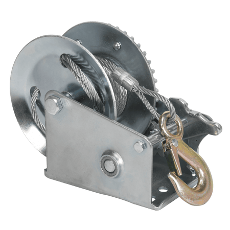 Sealey Geared Hand Winch 540kg Capacity with Cable Model No-GWC1200M