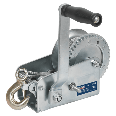 Sealey Geared Hand Winch 900kg Capacity with Cable Model No-GWC2000M