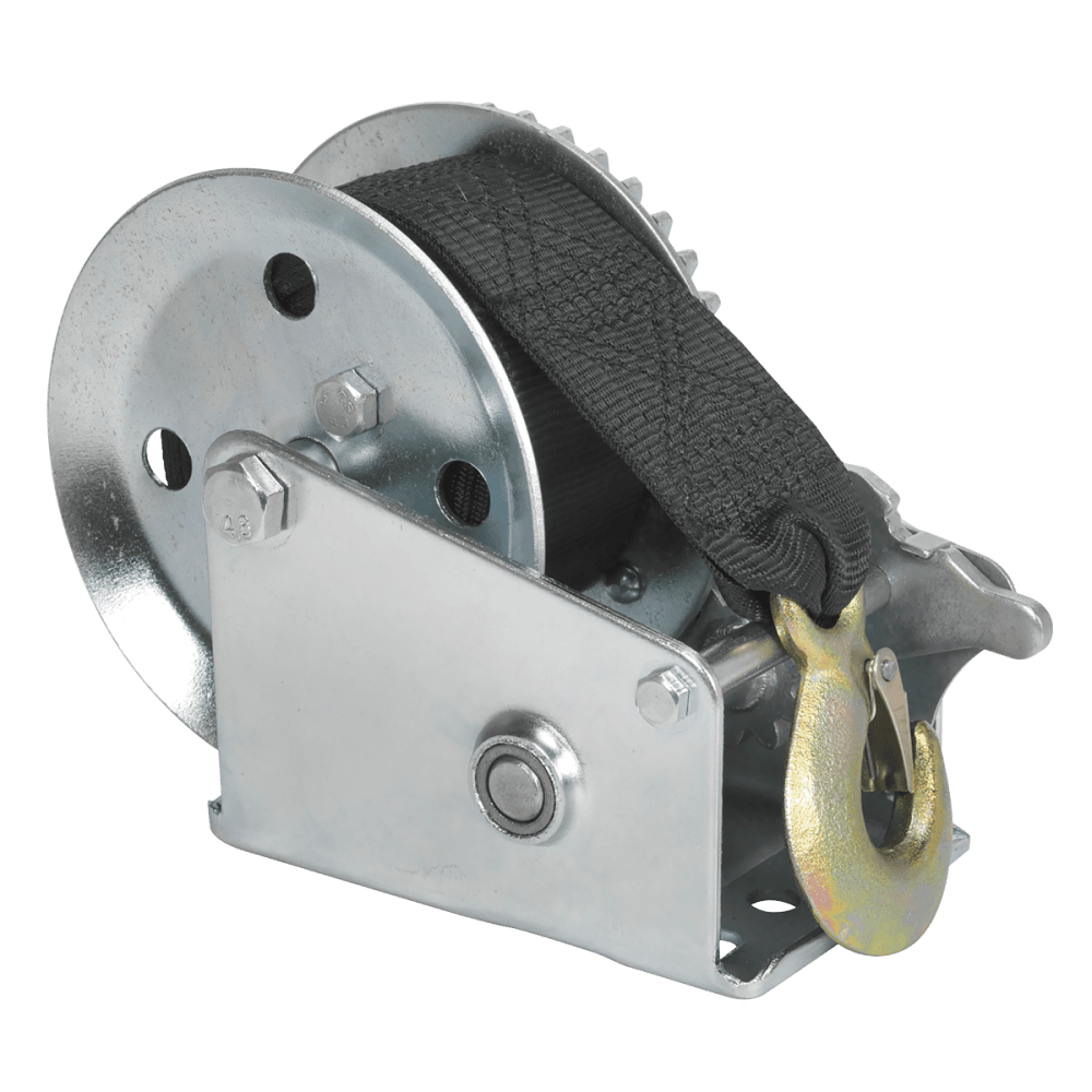 Sealey Geared Hand Winch 540kg Capacity with Webbing Strap Model No-GWW1200M