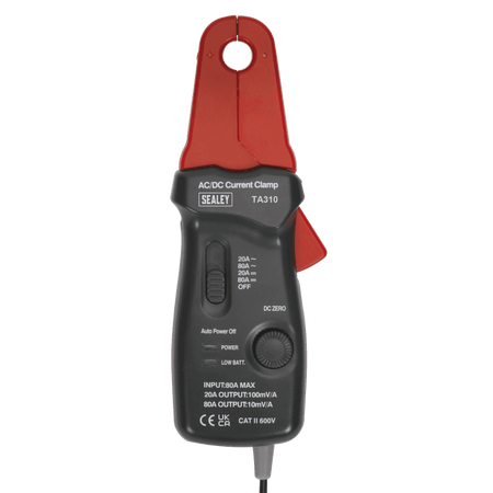 Sealey 20A/80A AC/DC Current Clamp - 12mm Model No-TA310