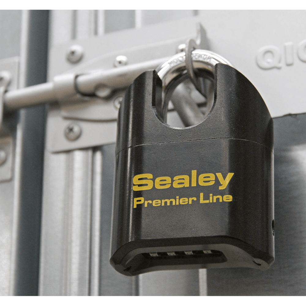 Sealey Steel Body Combination Padlock Shrouded Shackle 62mm Model No-PL603S