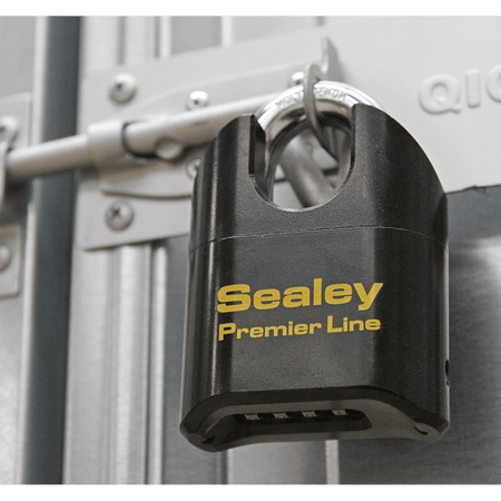 Sealey Steel Body Combination Padlock Shrouded Shackle 62mm Model No-PL603S