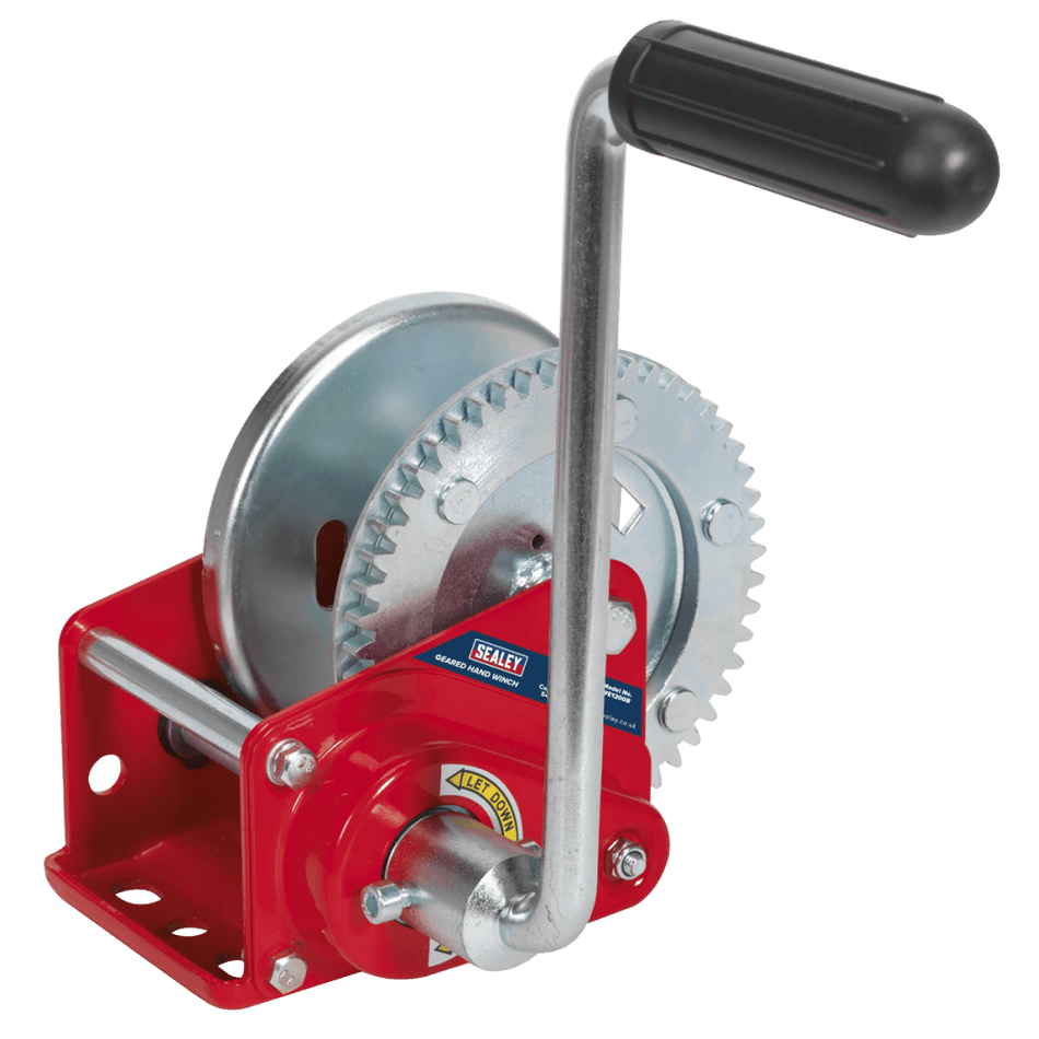 Sealey Geared Hand Winch with Brake 540kg Capacity Model No-GWE1200B