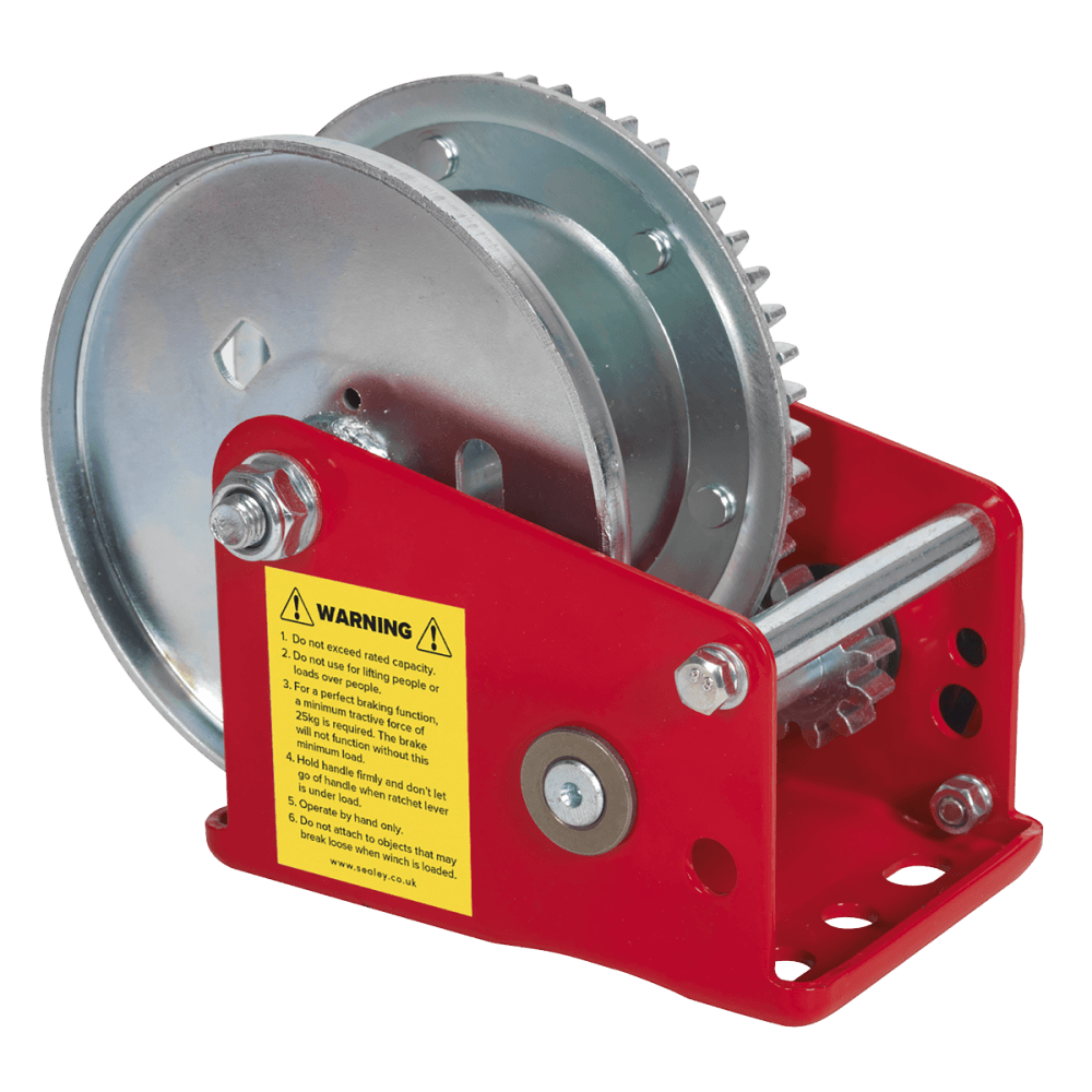 Sealey Geared Hand Winch with Brake 540kg Capacity Model No-GWE1200B