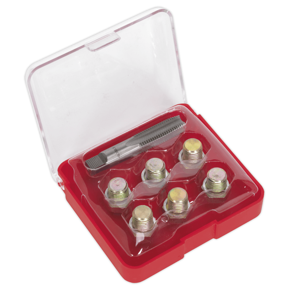 Sealey Oil Drain Plug Thread Repair Set - M13 Model No-VS613