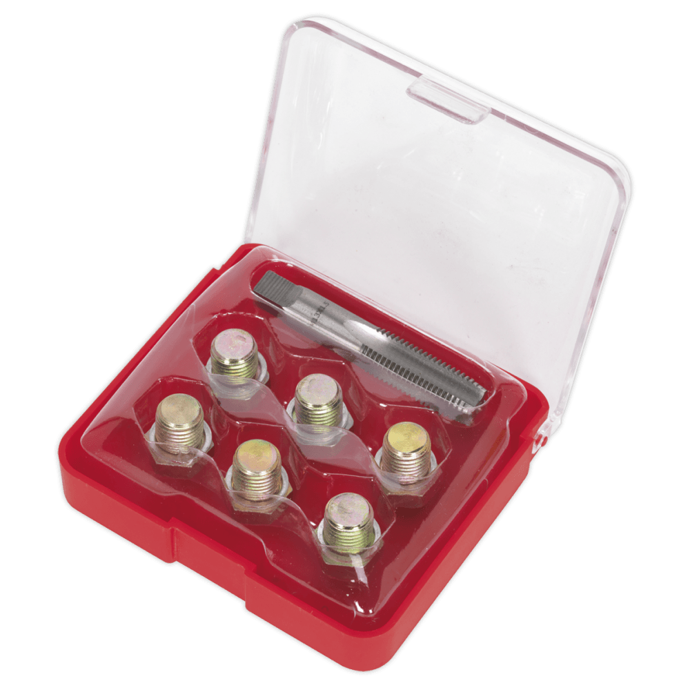 Sealey Oil Drain Plug Thread Repair Set - M13 Model No-VS613