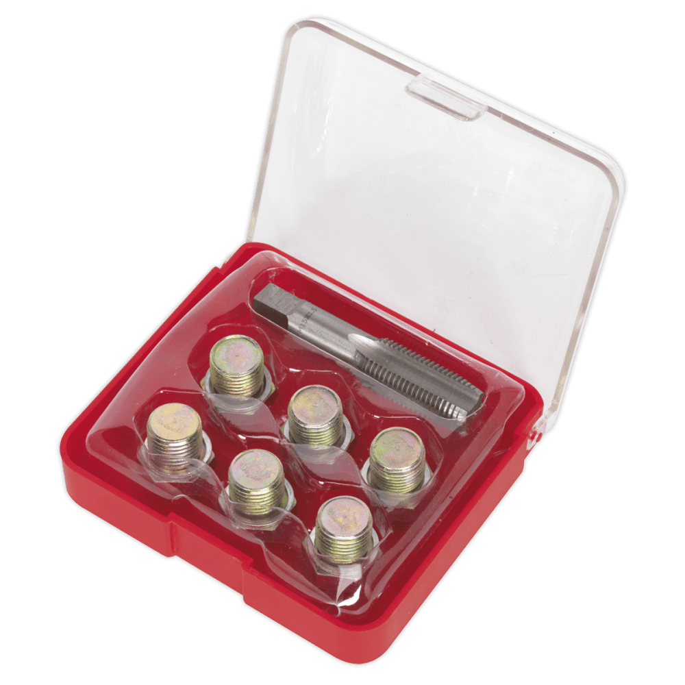 Sealey Oil Drain Plug Thread Repair Set - M15 Model No-VS615