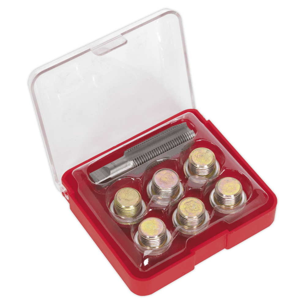 Sealey Oil Drain Plug Thread Repair Set - M17 Model No-VS617