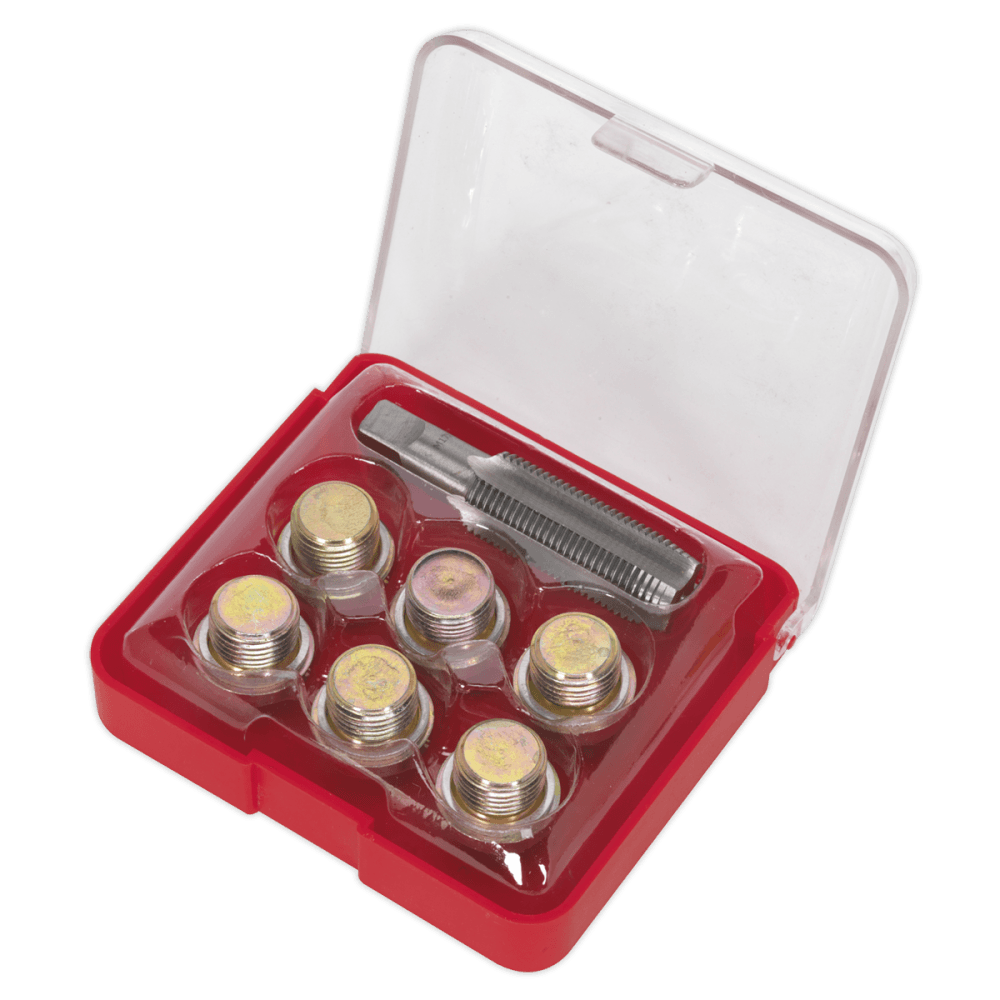 Sealey Oil Drain Plug Thread Repair Set - M17 Model No-VS617