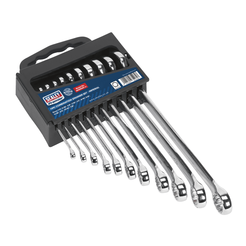 Sealey Combination Spanner Set 11pc Imperial Model No-AK630AF
