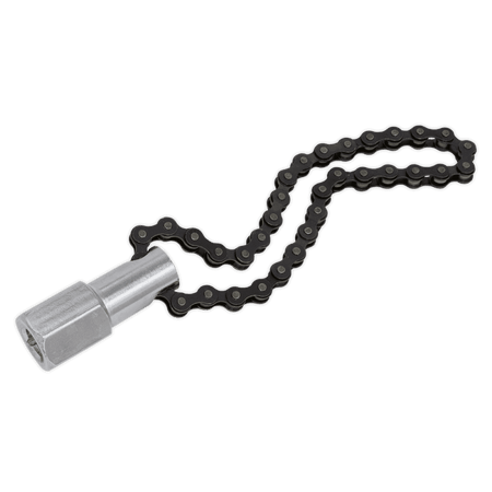 Sealey Oil Filter Chain Wrench 135mm Capacity 1/2"Sq Drive Model No-AK641