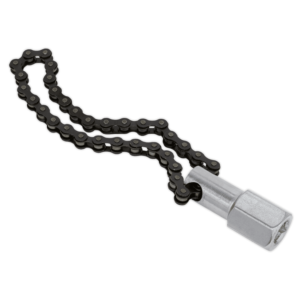 Sealey Oil Filter Chain Wrench 135mm Capacity 1/2"Sq Drive Model No-AK641