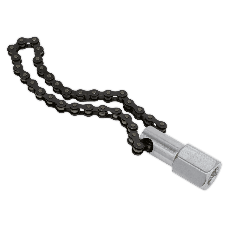 Sealey Oil Filter Chain Wrench 135mm Capacity 1/2"Sq Drive Model No-AK641